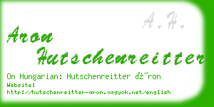 aron hutschenreitter business card